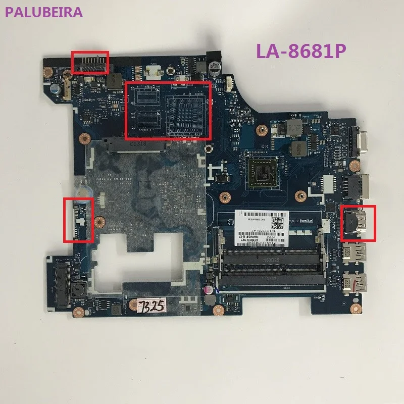 PALUBEIRA PALUBEIRA для lenovo G585 материнская плата для ноутбука QAWGE LA-8681P основная плата на плате два слота для оперативной памяти