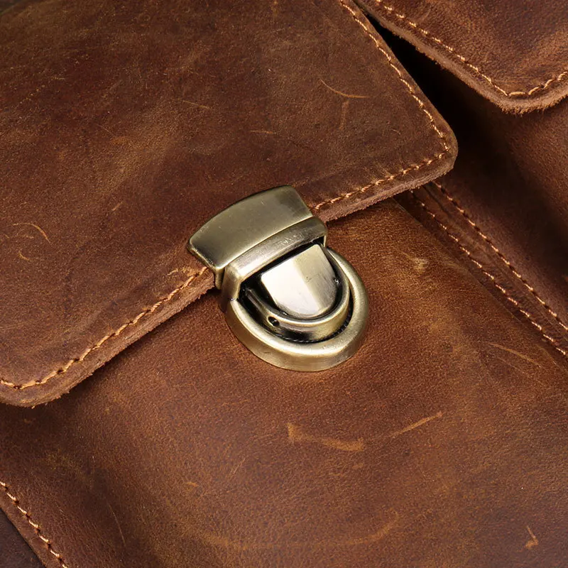 MAHEU мужская кожаная поясная сумка винтажный из натуральной кожи маленький мужской поясная сумка на талию с плечевым ремнем для телефона