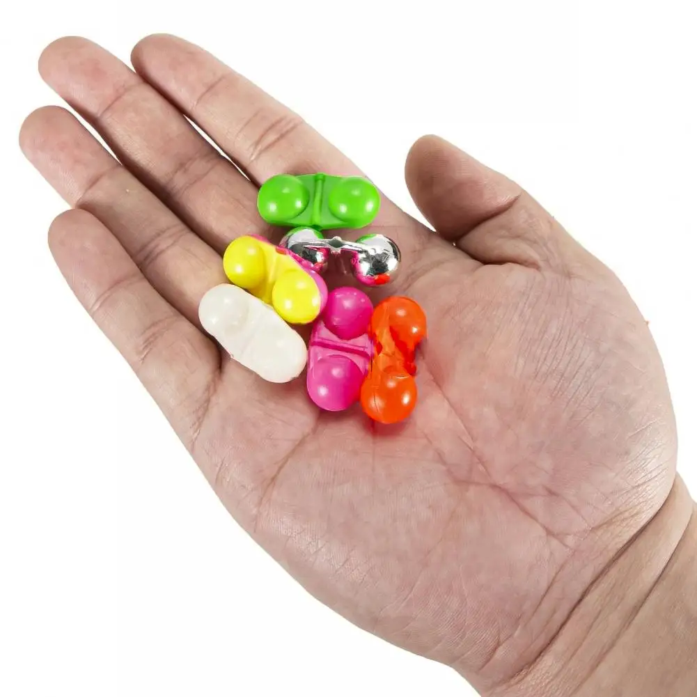 10Pcs Fishing Double Rattle Fish Bite Bait Alarm Sea Fishing Portable ABS Attractor Bell Bead Luring Fish Accessories