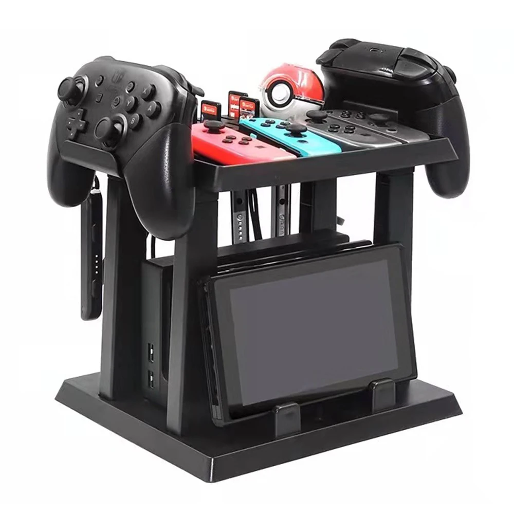 

Switch Multi-Function Storage Bracket for Nintendo Switch Poke Ball Controller Switch Dock Set, Headsets,Charging Cable Game