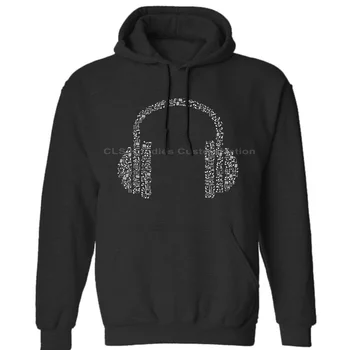 

Musical Notes Headphones Graphic Unisex Mens Womens Winter Hoodies Sweatshirts Free Shipping