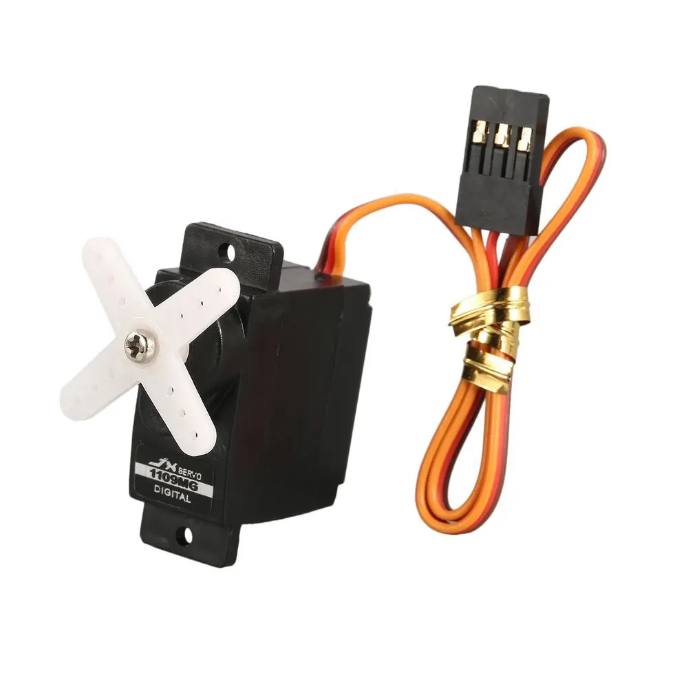 

4pcs JX PDI-1109MG 9g Metal Gear Digital Servo Motor 4.8-6V 0.10sec for RC Fixed-wing Airplane 1/18 1/24 RC Car Robot