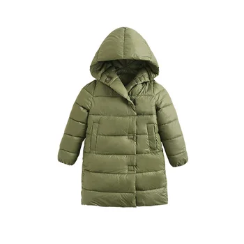 

New Autumn Winter Children Boys Jacket Hooded Down Cotton Thick Warm Girls Parka 1-9Years Kids Baby Outerwear Coat
