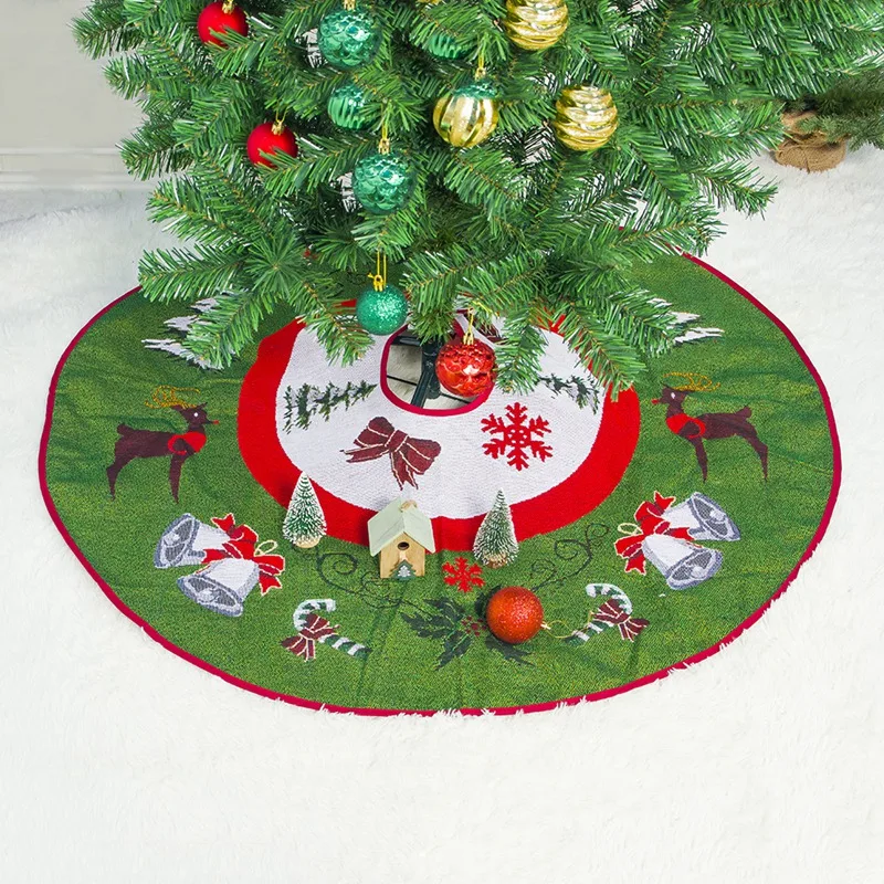 1Pcs Christmas Tree Skirts Decoration Carpet Merry Christmas Decorations for Home Market Xmas Tree Skirts New Year Decoration 40