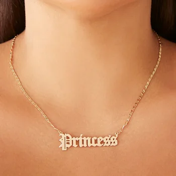 

New Arrival Fashion Creative Letter Princess Necklace Clavicle Chain for Women Accessories Jewelry