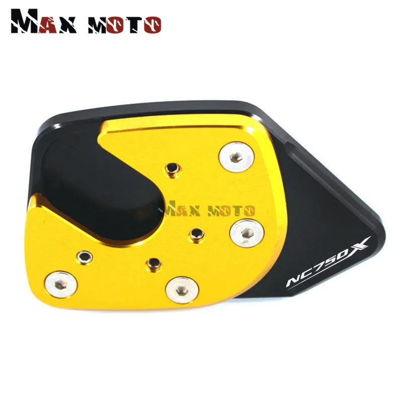 Для HONDA NC750X NC 750X NC750 X Мотоцикл с ЧПУ алюминиевая боковая откидная подножка подставка удлинитель Pad - Цвет: Gold