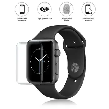 

Screen HD Protector For iPhone Watch 4 Scratch-Proof 3D curved Screen Film Full Cover Case For iWatch 4 40MM Tempered Glass