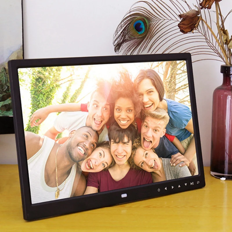 

15.4 Inch Digital Photo Frame Press Button Electronic Photo Album Full Format 1080P Wall Hanging Display Advertising Machine