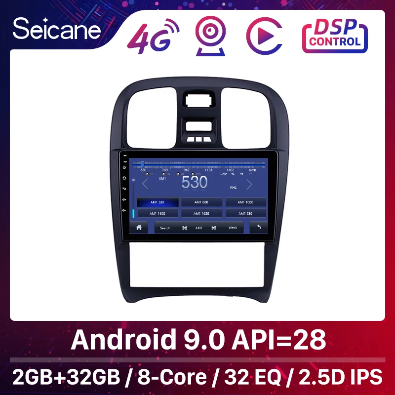 Seicane 9 дюймов Android 10 0 Автомобильный мультимедийный плеер 2din GPS для Hyundai Sonata 2003 2004 2005