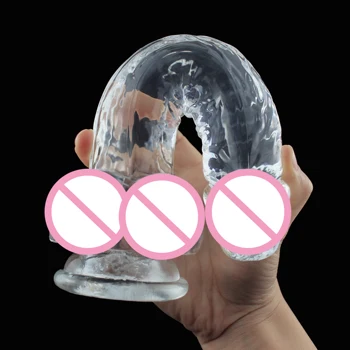 Health TPE Multiple Size Fake Penis Sex Toys Butt Plug Anal Toys Strap On Suction Cup Huge Realistic Dildo Adult Toys 4