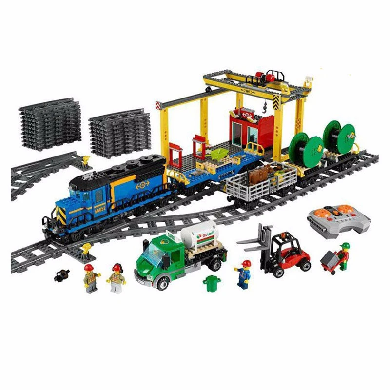 

02008 City Series Remote Control Freight Transport Children Alpinia And Education Spelling Insert Assembling Blocks 959pcs 82008
