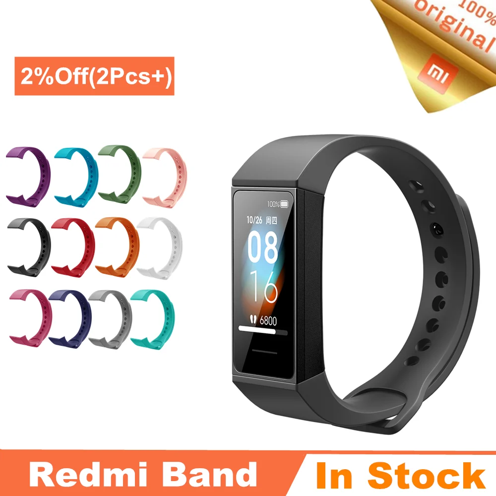 

Xiaomi Redmi Band Smart Wristband Fitness Heart Rate Sport Monitor Bluetooth 5.0 USB Charging Bracelet 2020 redmi smart band