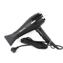 Электрический фен для парикмахерской, мощный бытовой анион, черный, EU штекер, фен для волос, поддержка горячего и холодного ветра