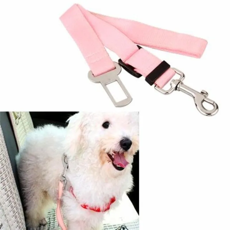 Dog Seat Belt Strap Adjustable Seatbelt Leash for Dog Puppy Cats  (1)