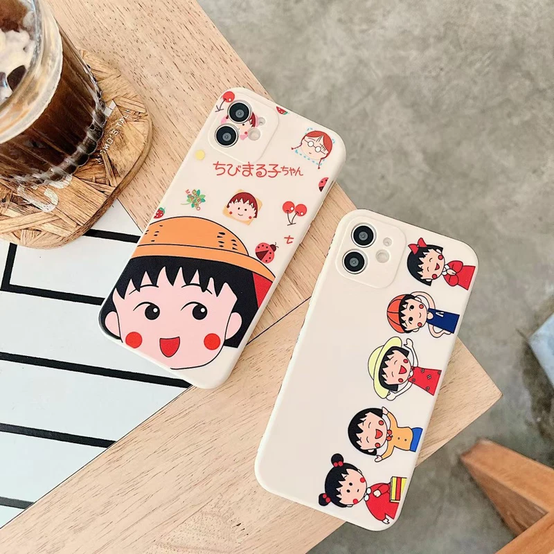 日本アニメちびまる子htc One Svケースiphone 12プロマックス7 8プラス11 Xs最大xr Se漫画ソフトシリコン裏表紙 Phone Case Covers Aliexpress