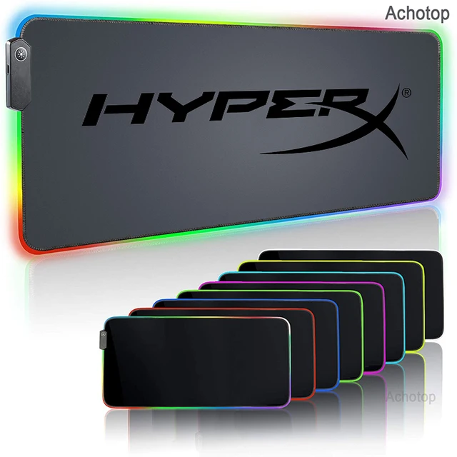 HyperX RGB Gaming Mouse Pad LED Soft Extra Extended Large Mousepad Gamer Anti-Slip Rubber Base XL PC Computer Keyboard Mouse Mat 22
