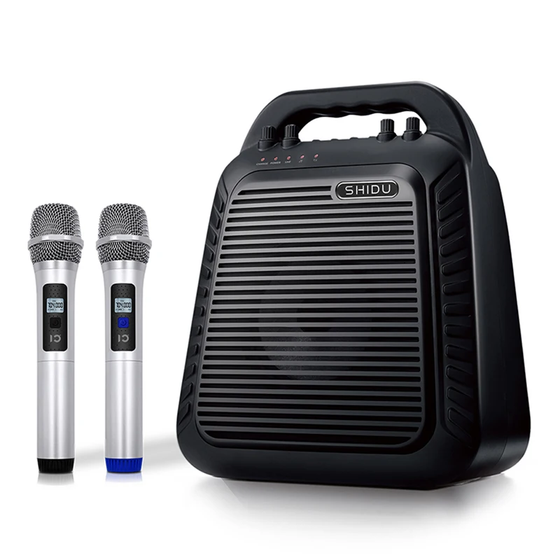 

Outdoor Bluetooth Speaker 60W Big Power Portable Home Speakers with UHF MIC Music Bass Speaker Stereo Computer Loudspeaker