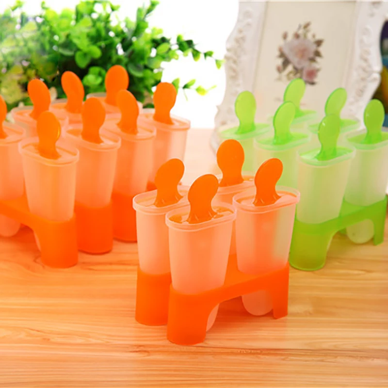 6 ячеек DIY замороженное Мороженое Поп Плесень эскимо плесень леденец лоток