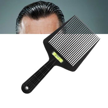 

Flat Wide Tooth Hair Comb With Level Instrument Dyeing Pigment Mixing Coating Salon Barber Hair Styling Brush Bangs Oil Comb