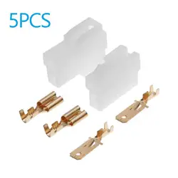 T - Type 2 Pin DC Power Connector Plug for Vehicle Interphone Radios (5 sets)