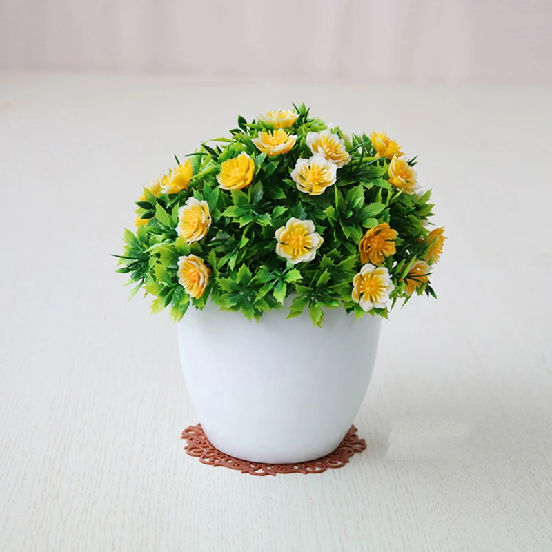 Высококачественный искусственный комнатный цветок растение бонсай открытый домашний декор для сада подарки 15 см * 14 см Декор