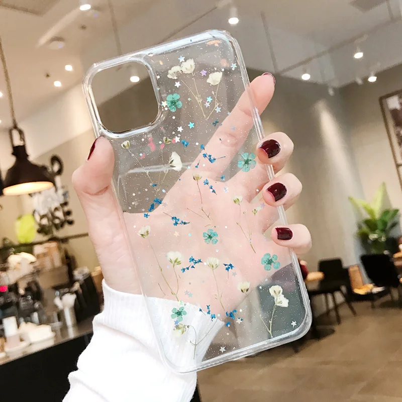 Чехол Ottwn с блестками для iPhone 11 Pro SE 2020 X XR XS Max 8 7 Plus прозрачный мягкий ТПУ чехол