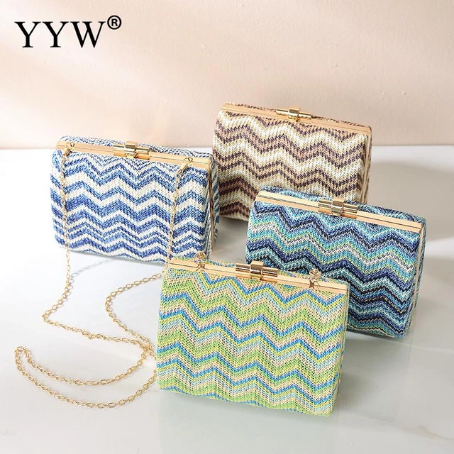 2021 High Quality Brand Clutch Bag Women'S Gold Evening Bags Ladies  Shoulder Crossbody Bag Straw Female Handbag Purse Sac A Main - AliExpress