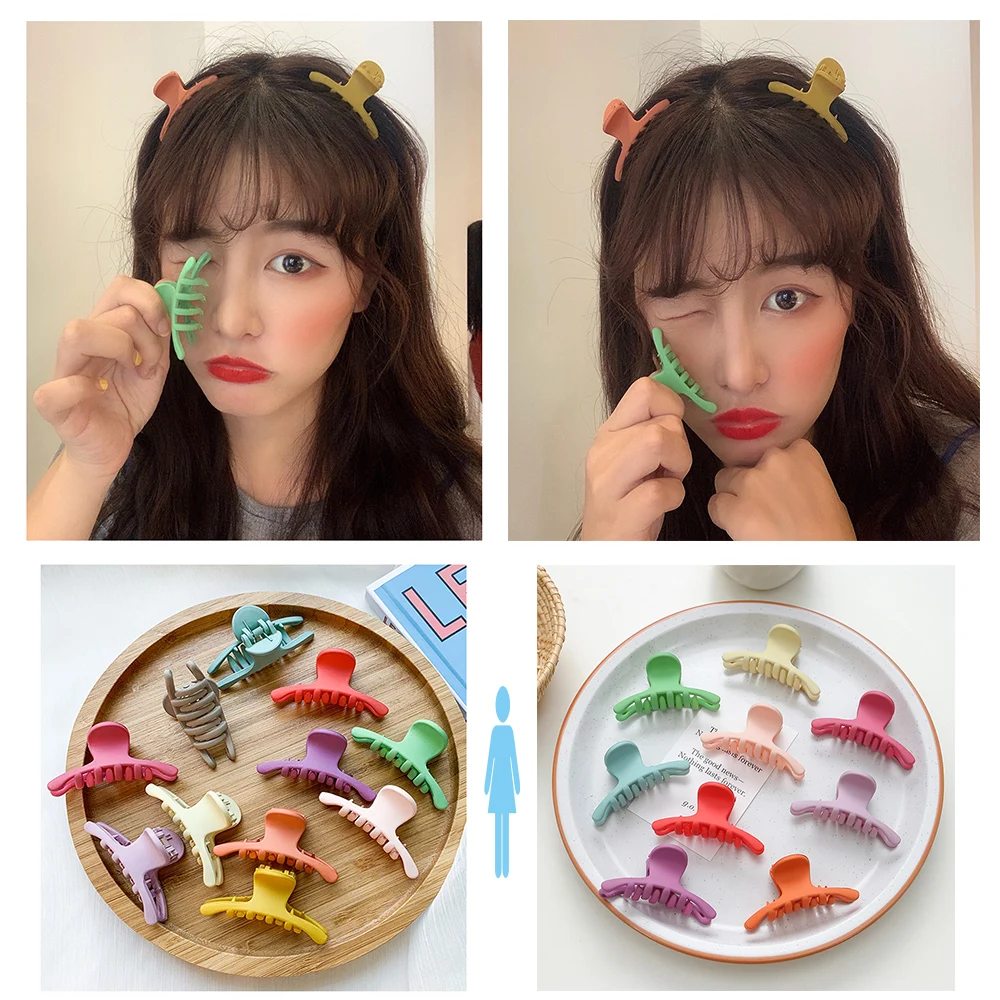 

Korean Style Women Lady Hair Claw Acrylic Hair Clips Barrette Crab Clamp Hair Pins Ornaments Hair Accessories Capelli QIANJI