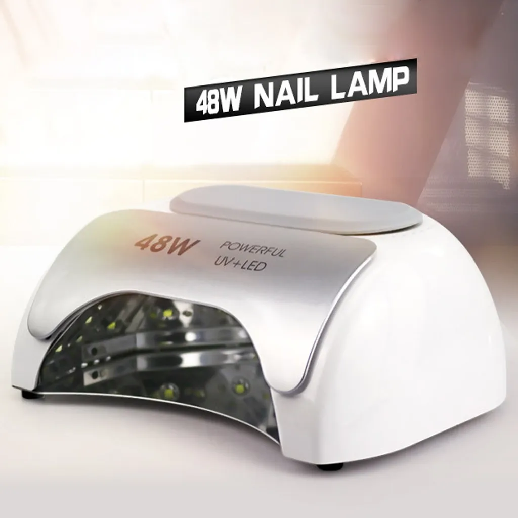 48w Cordlesss Led/УФ Лампа Для Ногтей Гель лак светильник сушилка Беспроводная