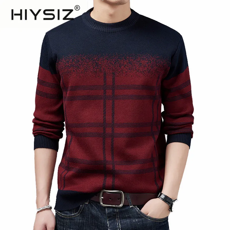 HIYSIZ бренд 2019 Новинка уличная одежда Pull Homme мужской свитер с круглым вырезом