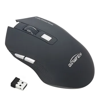 

Rechargeable USB Optical Wireless Mouse 2.4G Receiver 2400DPI USB 2.0 Computer Mouse Ergonomic Mice For Laptop PC Mouse