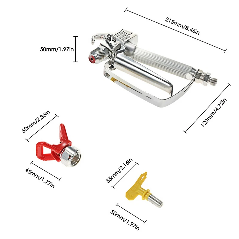 Пистолет распылитель 3600PSI краскопульт высокого давления Аэрограф 517 с