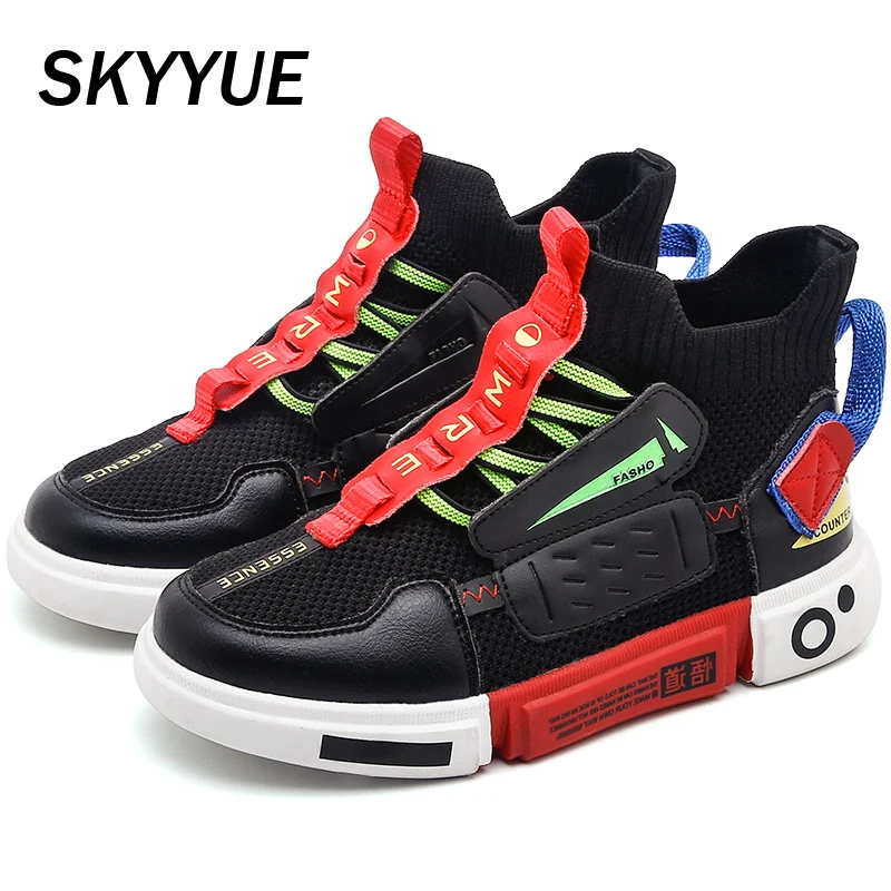 

Autumn Kids Sport Sneakers Children Chunky Sneakers Baby Girls Black Slip On Shoes Toddler Boys Brand Casual Sneakers Trainers