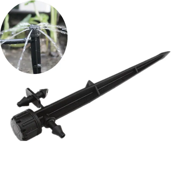 50PCS Micro Sprayer Drip Irrigation Adjustable Emitters Stake Water