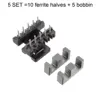 uxcell 5 Sets EE19 5 with 5pin Transformer Bobbin PC40 Ferrite Core Vertical 10 Ferrite Halves and 5 Bobbin ► Photo 3/4