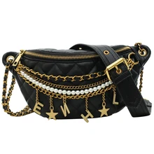 MONNET CAUTHY Новая модная сумка на пояс классическая панк цепочка из бусин сумка с кисточками однотонная красная розовая хаки черная регулируемая сумка на пояс