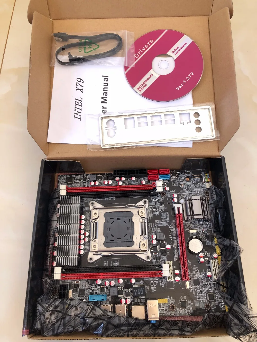 Новая материнская плата X79 E5 3.5C MATX SATA3.0 и USB 3 0 порты LGA2011 4 DIMM слота DDR3 до 64 ГБ|8025 fan|mini