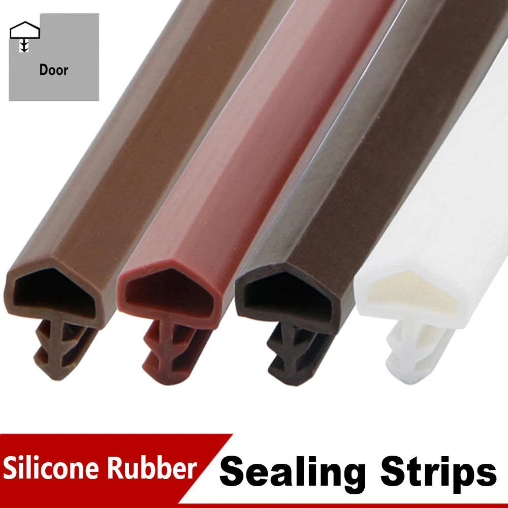 5m Silicone Rubber Door Gap Sealing Strip Sound Insulating Anti Collision Draught Excluder High Quality Home Door Frame Seal door seal strip sealing strip rubber seal strip rubber door weatherstripping door weatherstripping silicone seal strip