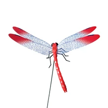 Красочная Фея Стрекоза на палочке орнамент домашний сад ваза газон искусство Ремесло Декор 72XF