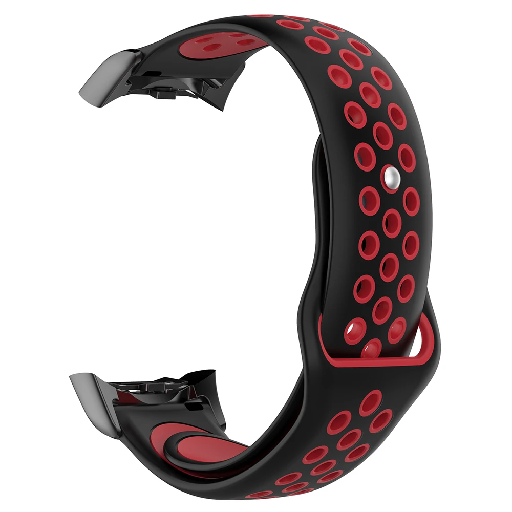 Модные дышащие спортивные силиконовые ремешки для часов Ремешок для samsung gear Fit R350 Смарт часы Браслет замена ремешок для часов ремень