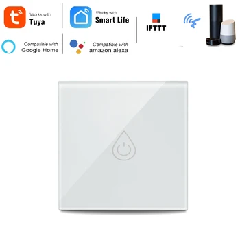 

Tuya WiFi Smart Boiler Switch Water Heater Remote Control Amazon Alexa Echo Google Home Voice Control Glass Panel