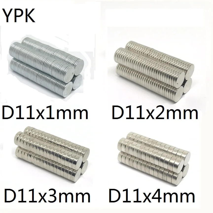 10 20 50 шт./лот NdFeB магнит 11*1 11*2 11*3 11*4 N35 дисковый 11x1 11x2 11x3 11x4 Круглые неодимовые