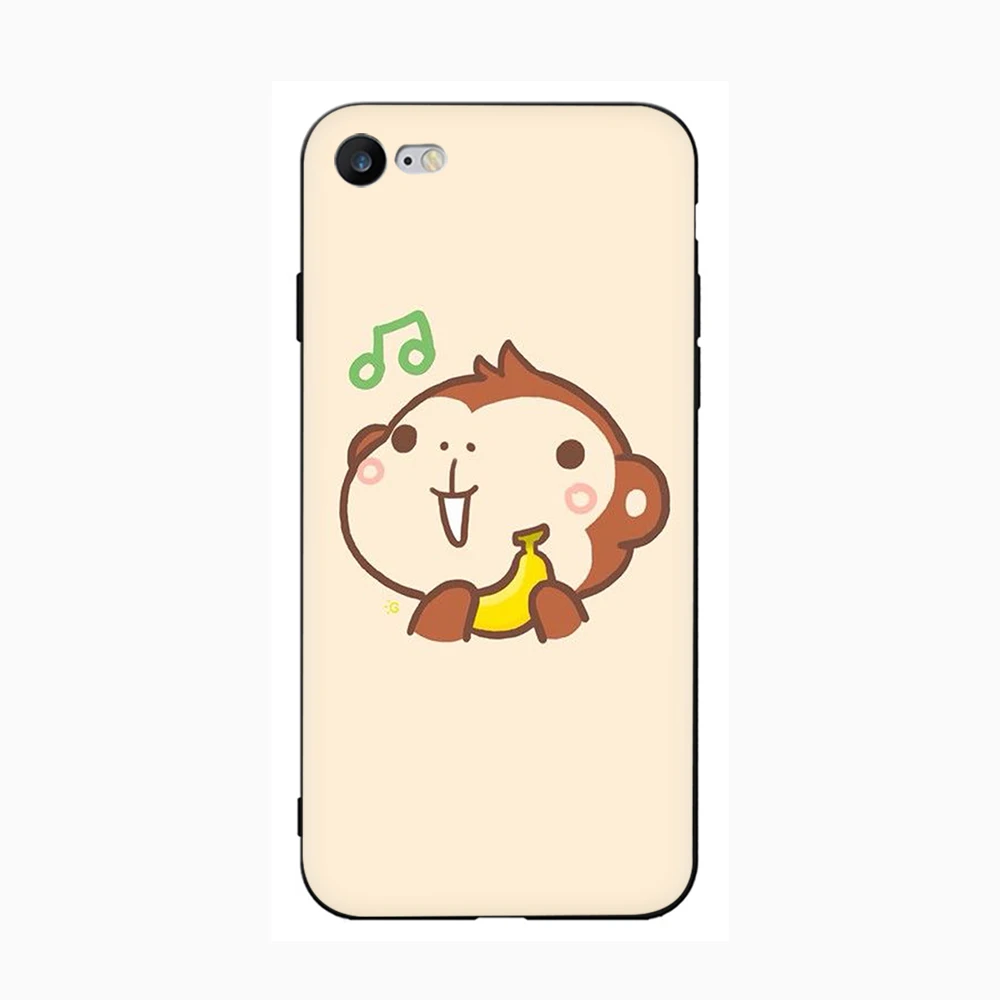 monkey Silicone Phone Case for iphone 5 5s SE 2020 6 6s 7 8 Plus X XR XS 11 12 Pro Max 12 Mini