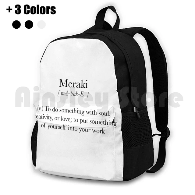 Meraki Backpack Drawstring Bag Riding Climbing Gym Bag Dictionary  Definition Wabi Sabi Wabisabi Wabi Black Think Well Mind - AliExpress