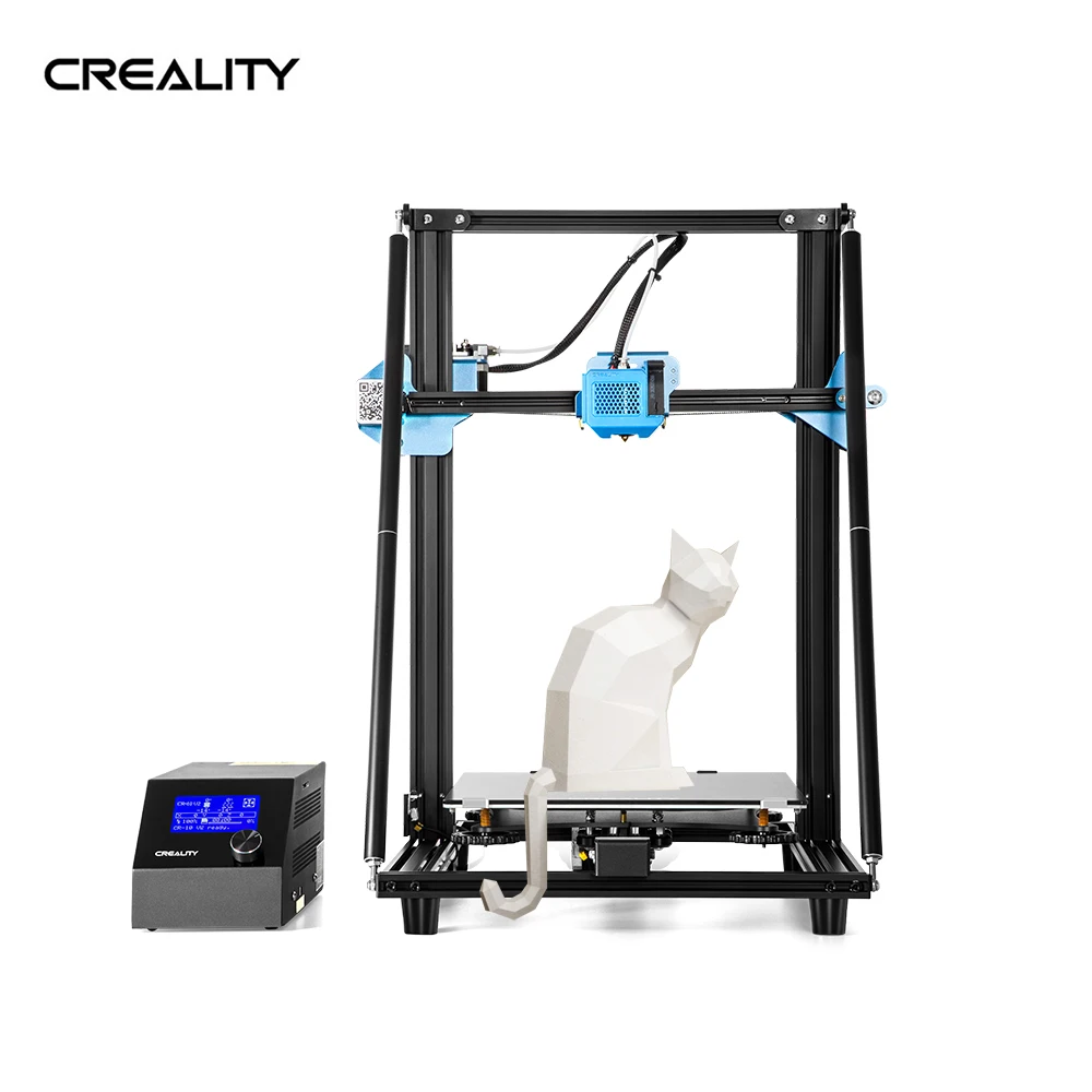 Creality 3D CR-10 V2 3d принтер v-образный профиль 300*300*400 мм Размер Бесшумная материнская плата повторная печать нити impresora 3d