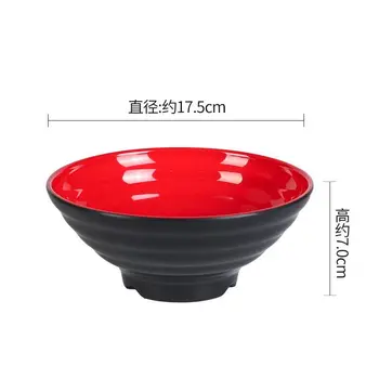 

17.5cm Japanese Ramen Noodles Bowl Large Soup Bowl Melamine Tableware Mixing Bowls Imitation Ceramic Bowls Oatmeal Bowl