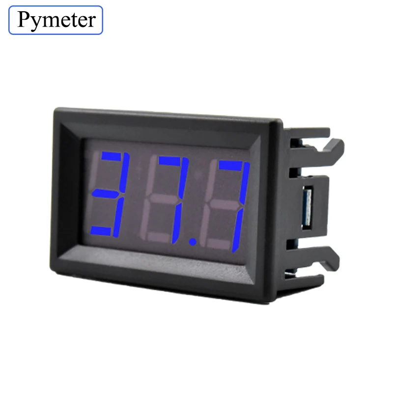 Пирометр цифровой трубчатый светодиодный термометр 12В измеритель температуры K-type R06 Стик измерительный прибор для термопары-30~ 800 термограф - Цвет: Blue light