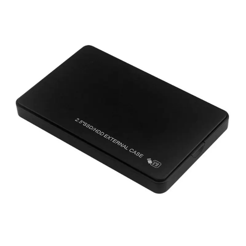 Черный 1 шт. USB3.0 жесткий диск коробка 2,5 дюймов SATA HDD SSD корпус чехол для ПК компьютера - Цвет: Черный