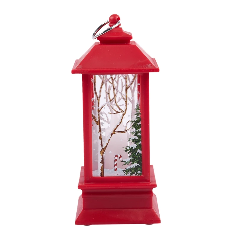 Christmas LED Glow Flame Candlestick Wind Light Decorative Ornaments