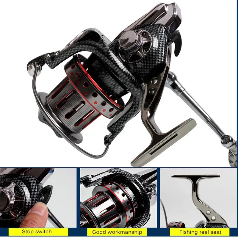 

8000-12000 Trolling ReelFishing Reel CNC Machined Spool Large Capacity Metal Spinning Fishing Reel Boat Big Game Fishing